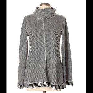 ⬇️$30 Anthropology Maeve Striped T-neck Sweater